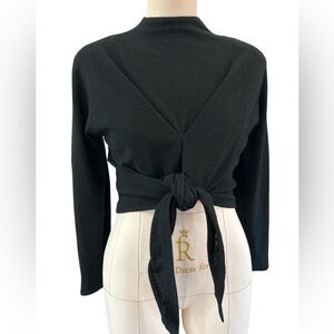80’s Donna Karan wool mock neck top